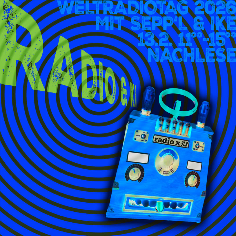 Grafik "Radio & KI" Weltradiotag 2026 auf Radio X Frankfurt -Nachlese-